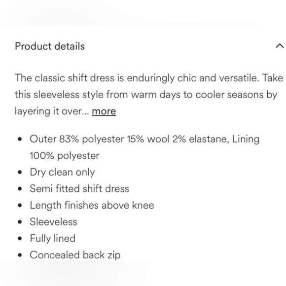 Boden Mini Shift Dress Women Size 4 Regular Black Above the Knee NWT - Picture 16 of 16